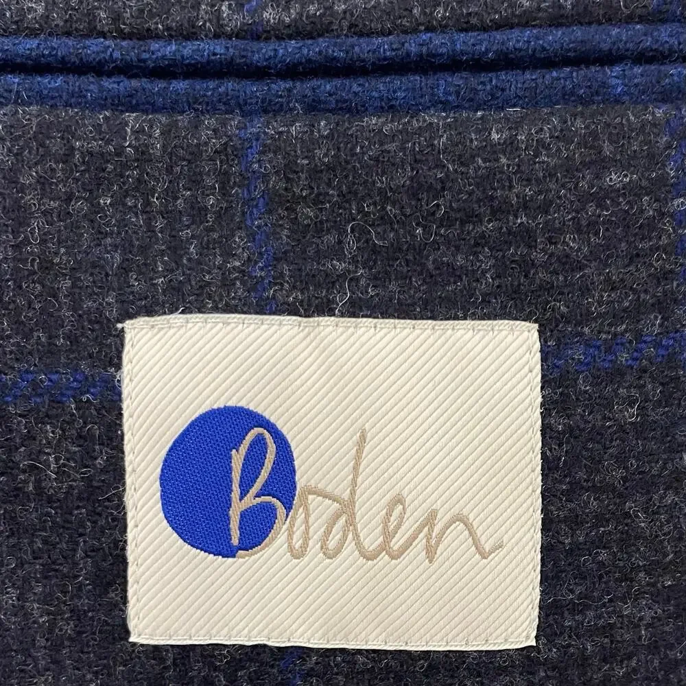 Boden x Abraham Moon Men’s Wool Blazer Suit Jacket Plaid 48L